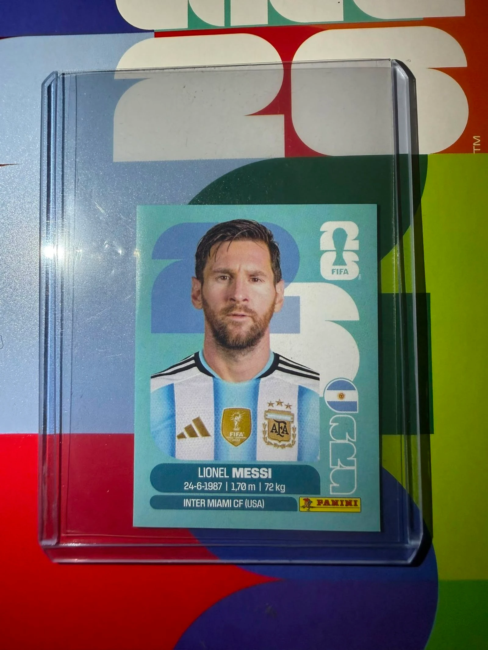 Cromo Panini Messi
